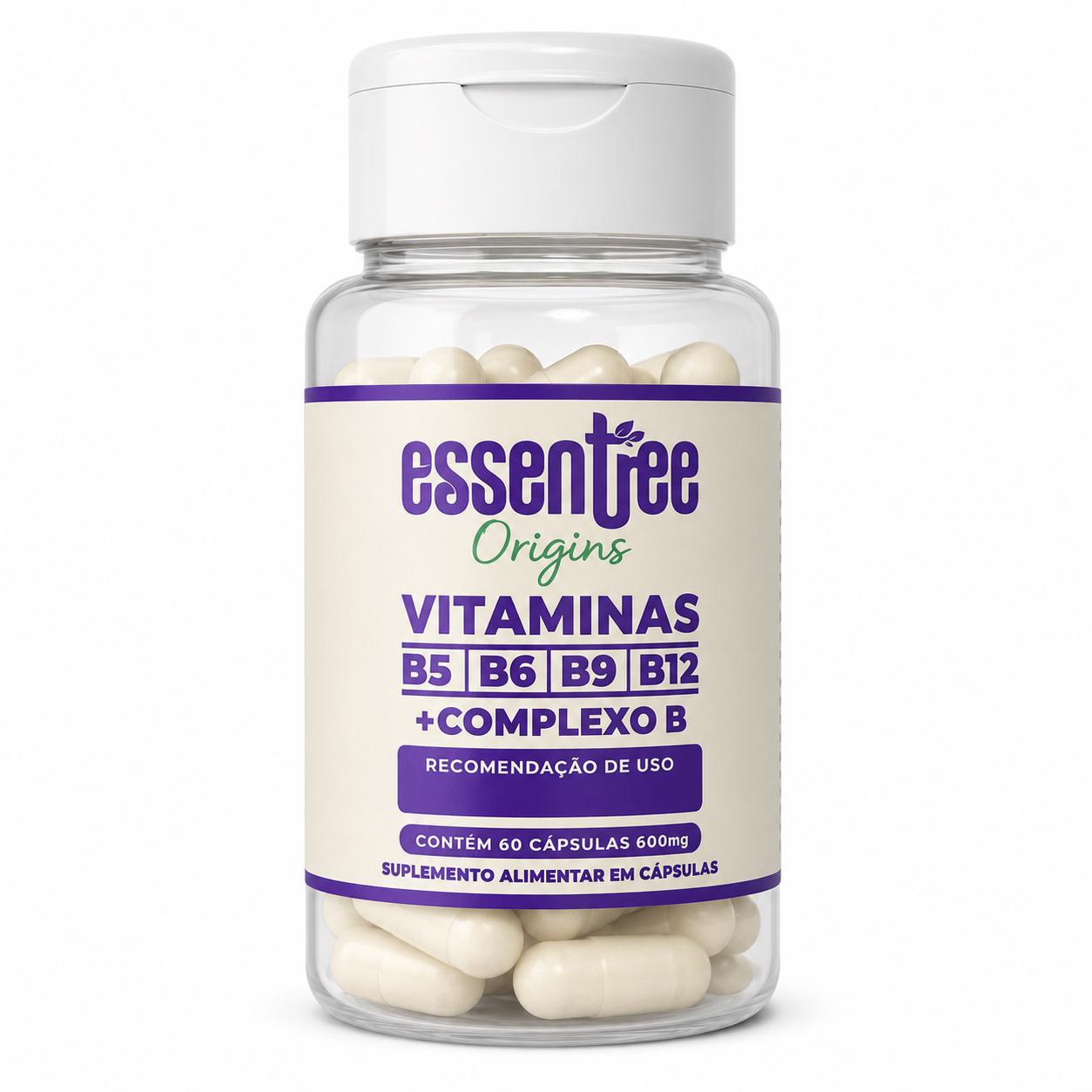 Complexo de Vitamina B Essentree Origins, 60 cápsulas
