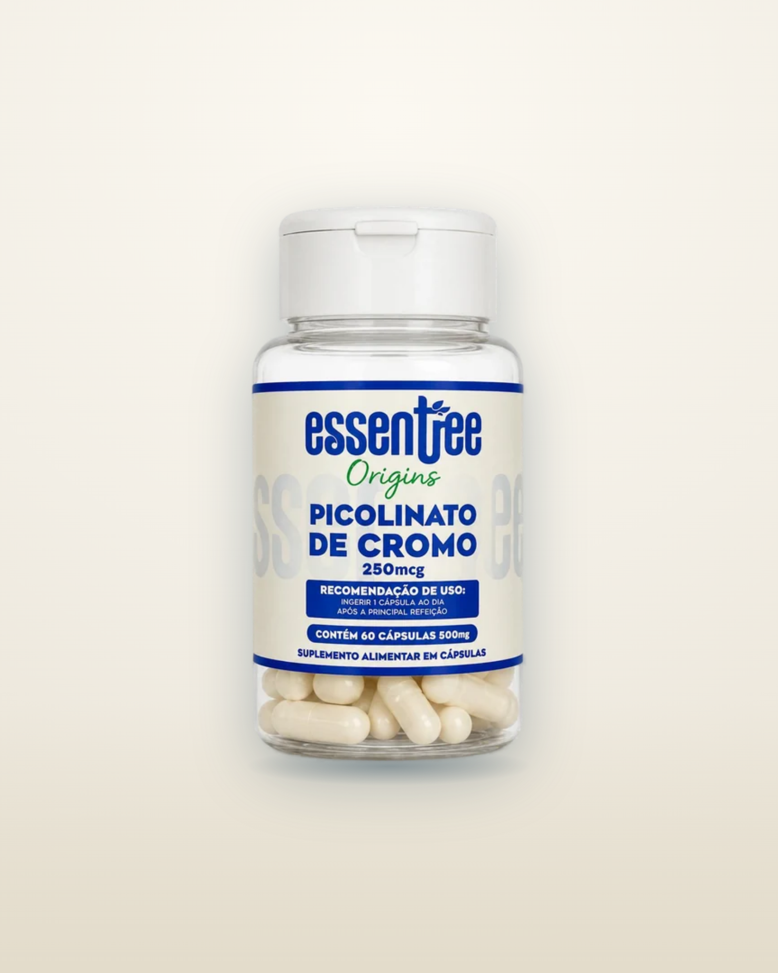 Picolinato de Cromo Origins, pote com 60 cápsulas